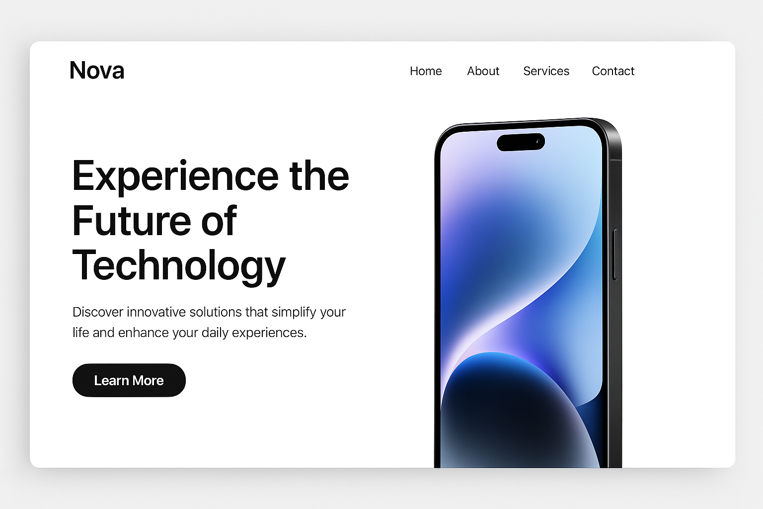 Landing page preview